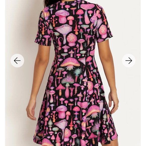 Blackmilk Fun Girl Black Evil Tee Dress - Picture 5 of 6